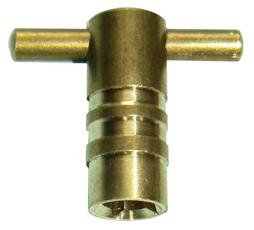 Radiator bleed key - -, brass