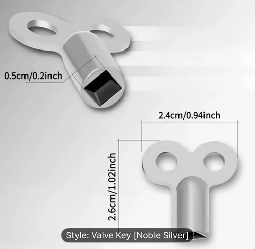 Universal radiator bleed key - universal,