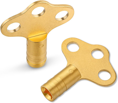 Solid brass radiator bleed key - solid,